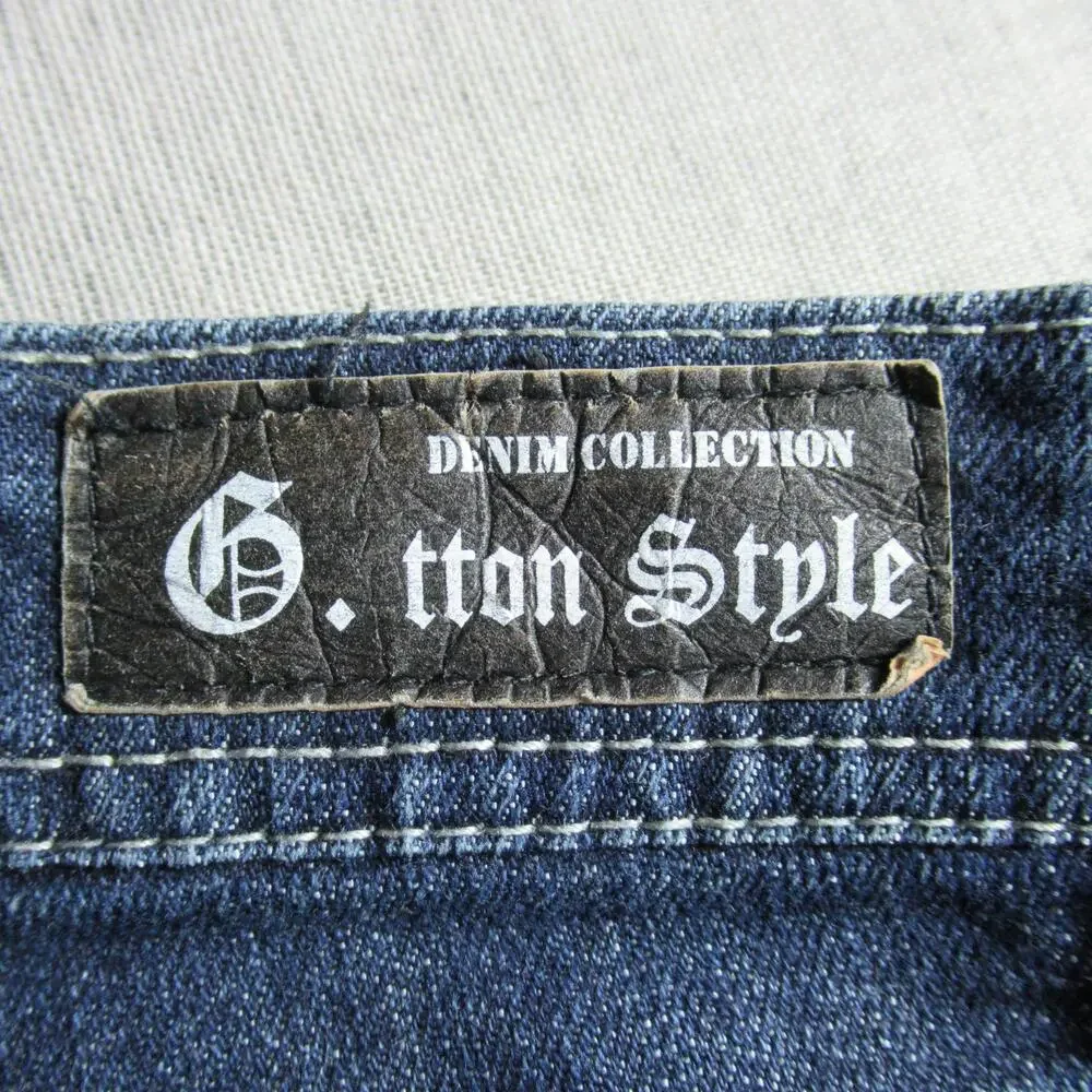 G TTON Jeans Womens Size 9 Blue Denim Pockets Big Stitch Western Cowgirl Moto